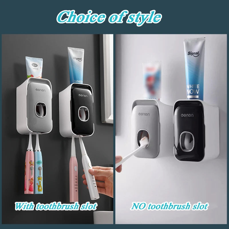 No-Drill Wall-Mounted Toothpaste Dispenser