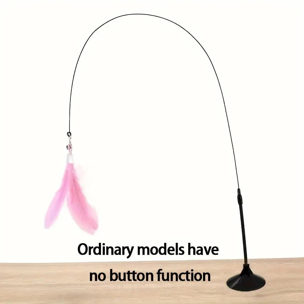 Interactive Cat Wand Toy – Bell &amp; Feathers