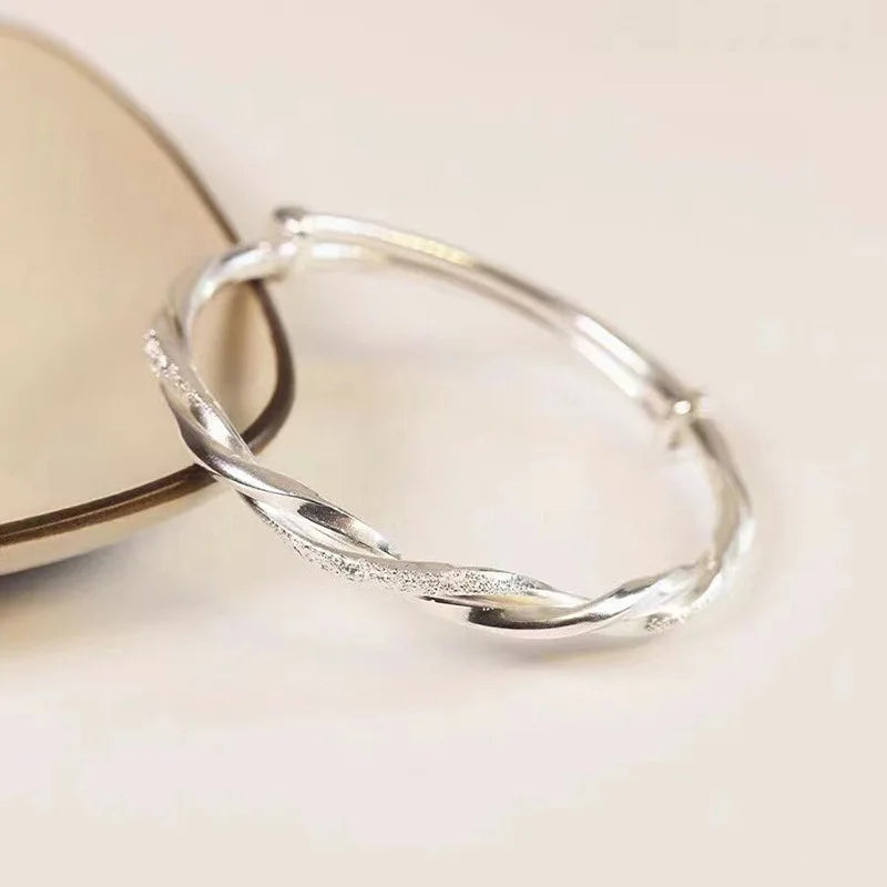 Bracelet Torsadé Tressé Vintage Femme