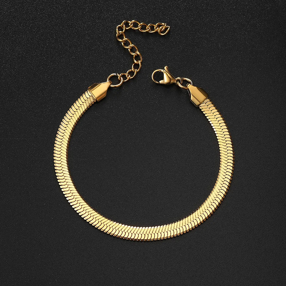 Men's Stainless Steel Snake Chain Bracelet