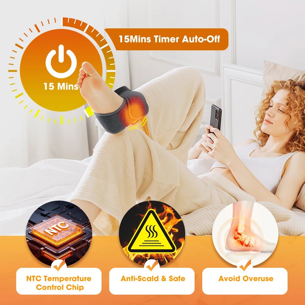 Rechargeable Heated Massage Bracelet – Wrist, Ankle, Hand
