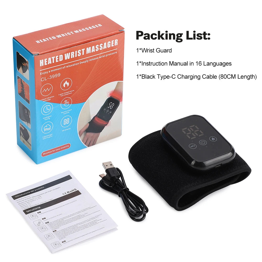 Rechargeable Heated Massage Bracelet – Wrist, Ankle, Hand